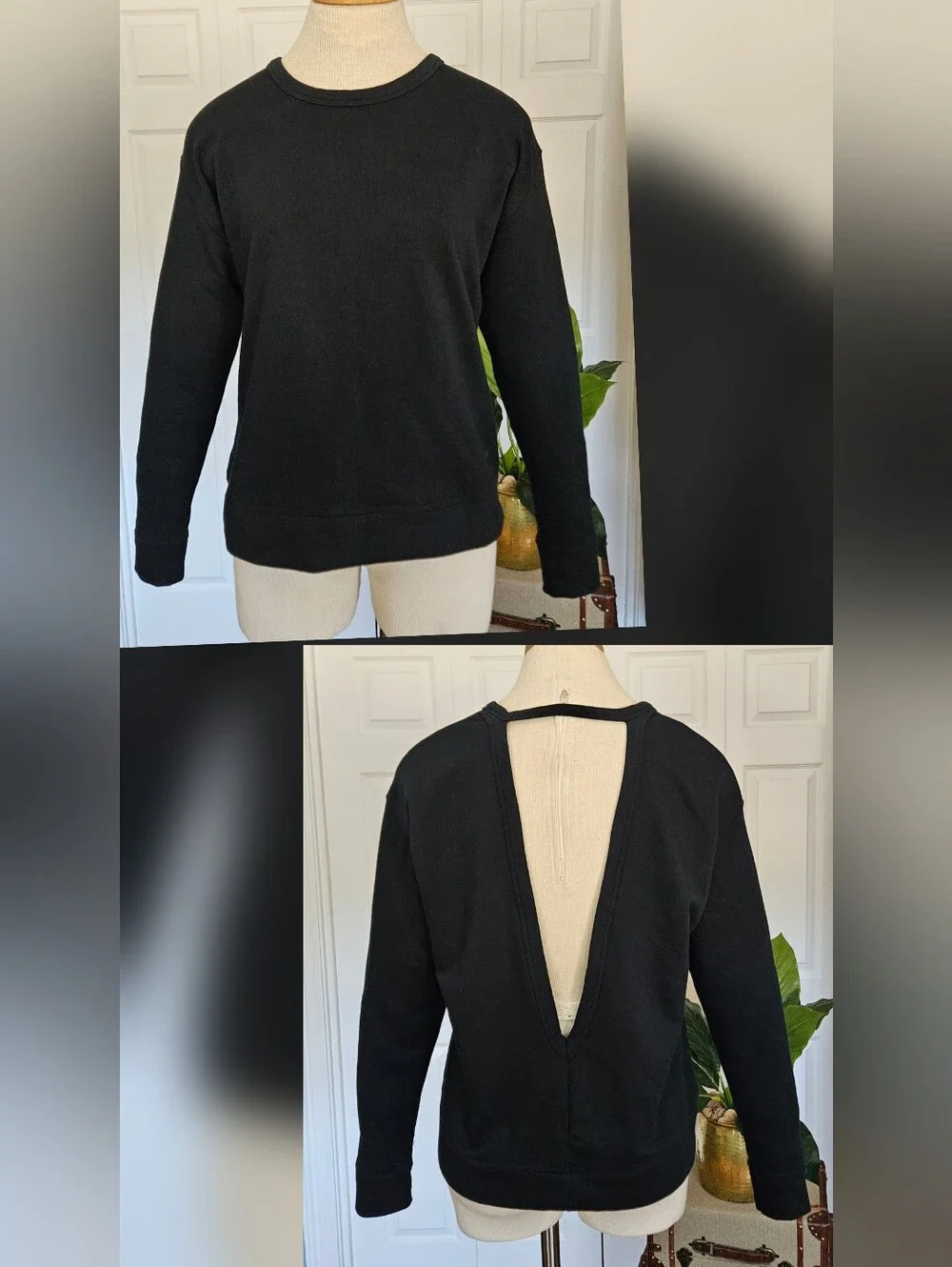 NWT Nike Dri-FIT Versa Open Back Sweatshirt Coquette Balletcore Athletic Size S